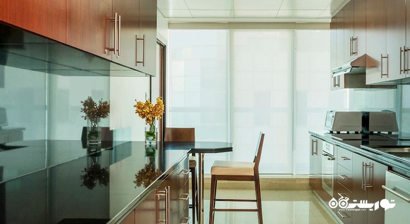 نمای آشپزخانه آپارتمان های هتل