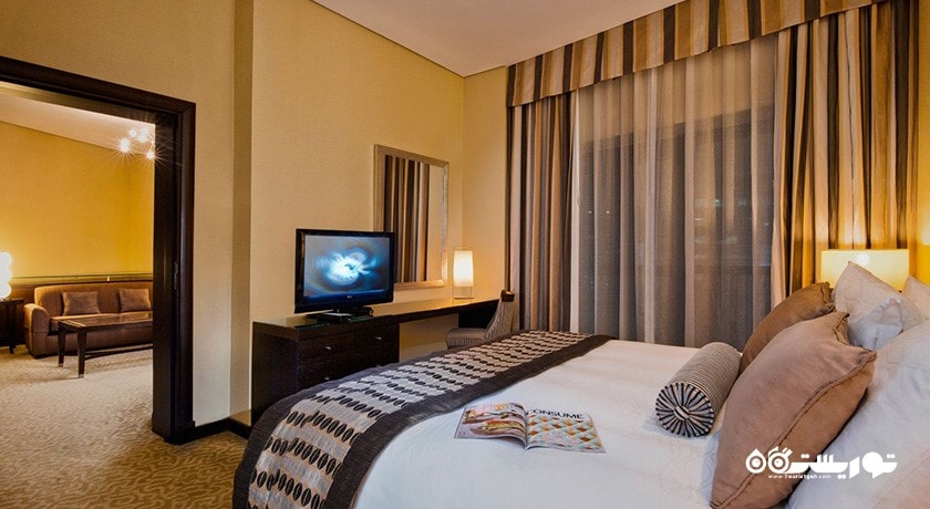 نمای تخت بزرگ سوئیت یک خوابه