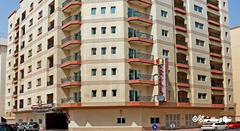 نمای ساختمان هتل آپارتمان رز گاردن بر دبی