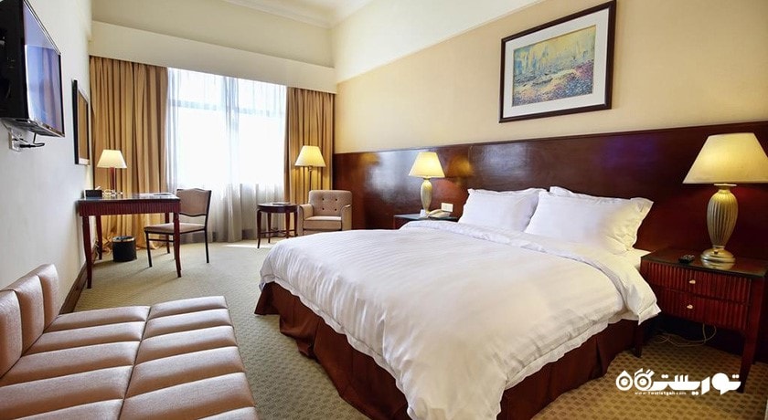 نمای تخت بزرگ اتاق دلوکس