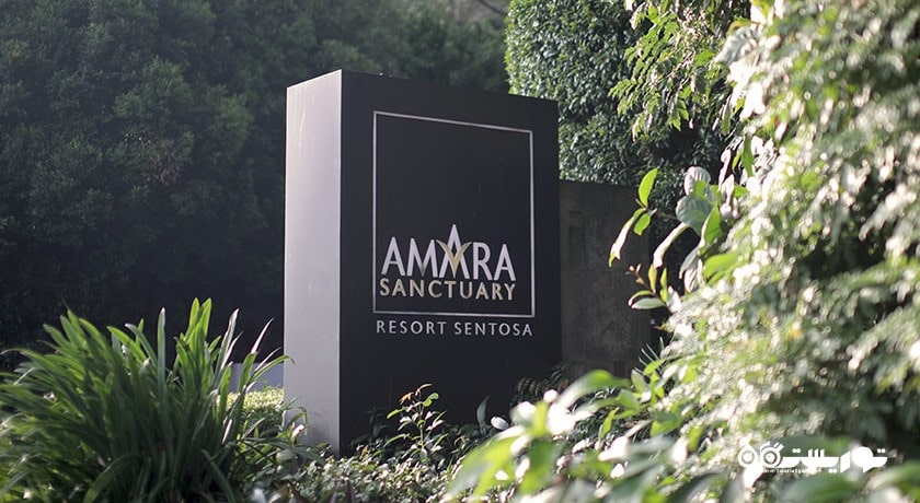 تابلوی ورودی هتل آمارا سانچری ریزورت سانتوسا