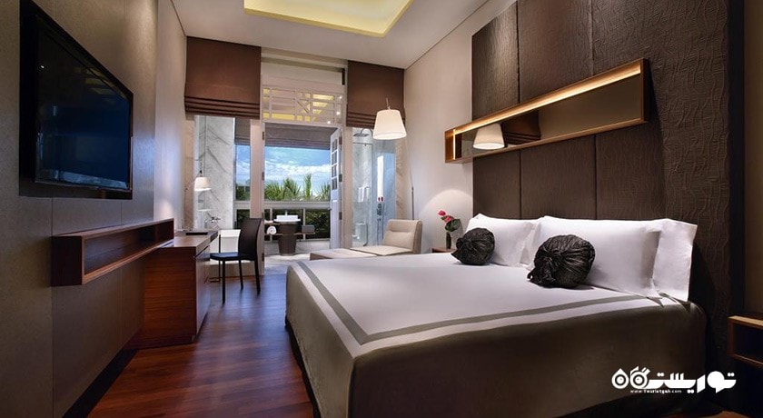 نمای تخت بزرگ اتاق دلوکس