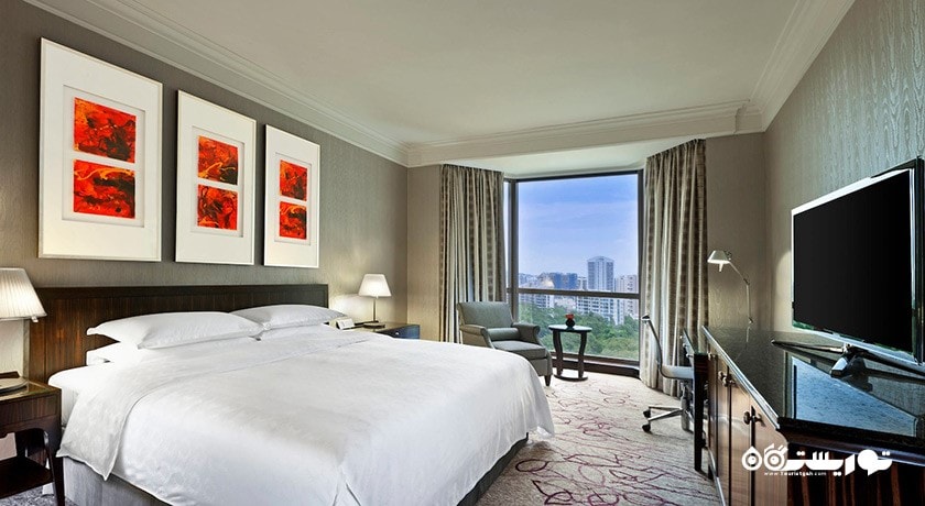 نمای تخت بزرگ اتاق دلوکس