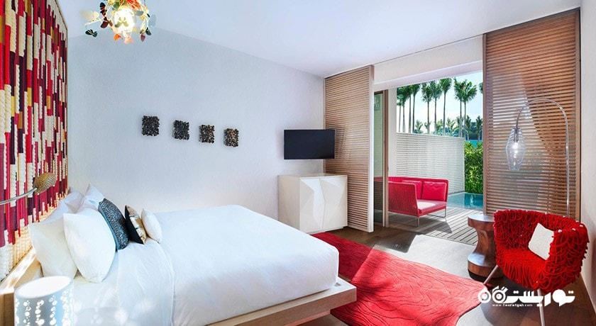 نمای تخت بزرگ اتاق اوی