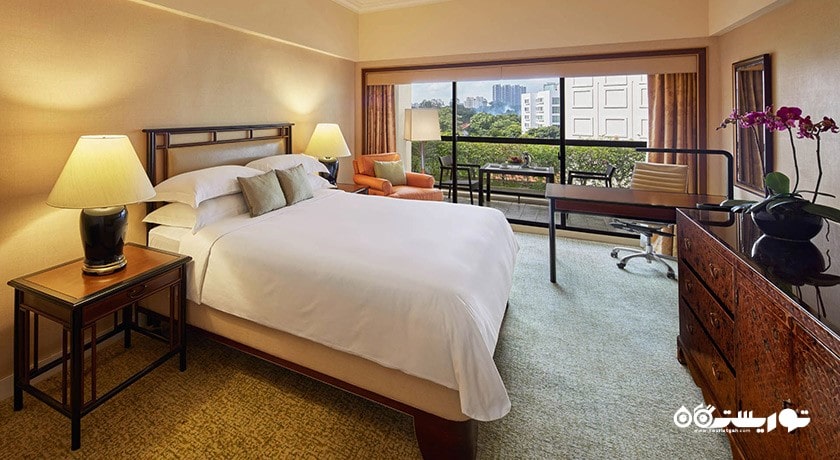 نمای تخت بزرگ اتاق کلاسیک