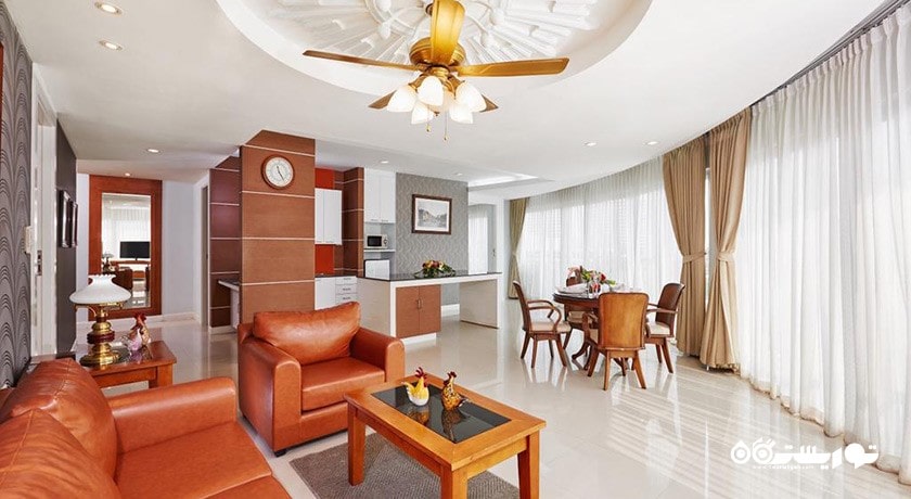 محوطه نشیمن سوئیت دوخوابه