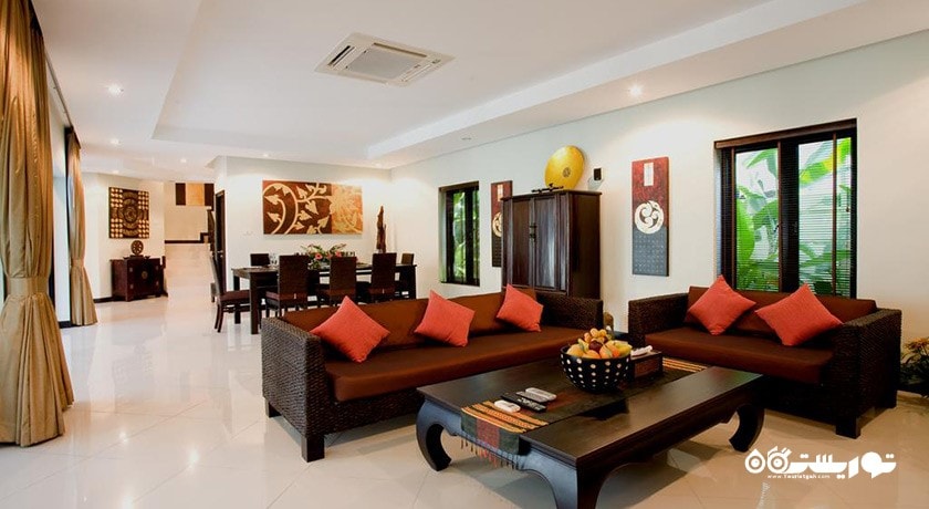 محوطه نشیمن ویلا سه خوابه