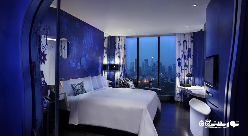 نمای تخت بزرگ اتاق کلاب