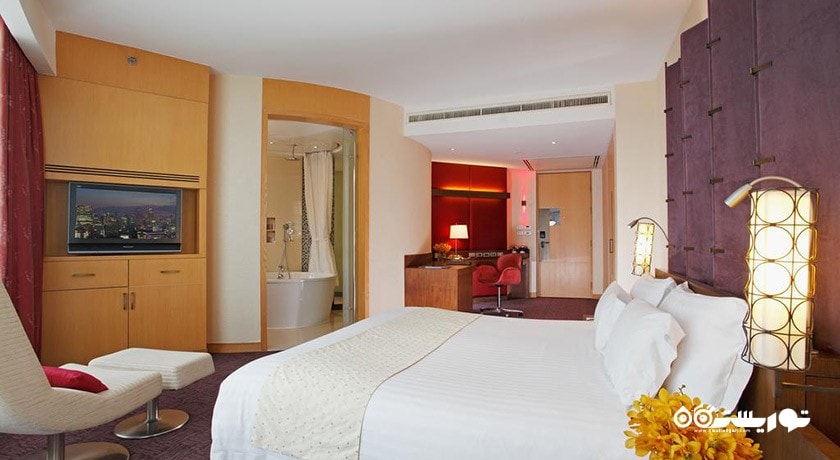 نمای تخت بزرگ اتاق دلوکس