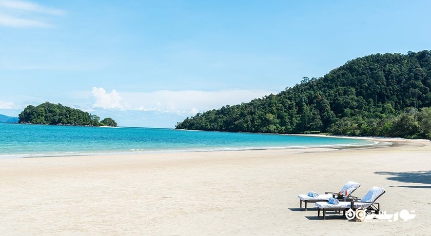 نمایی از ساحل اختصاصی هتل