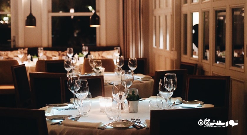 نمایی از رستوران و بار پارک شمدان (زمستانه)