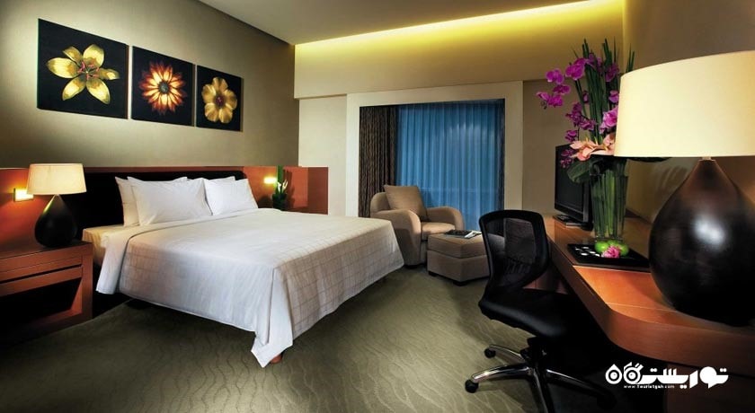 نمای تخت بزرگ اتاق دلوکس