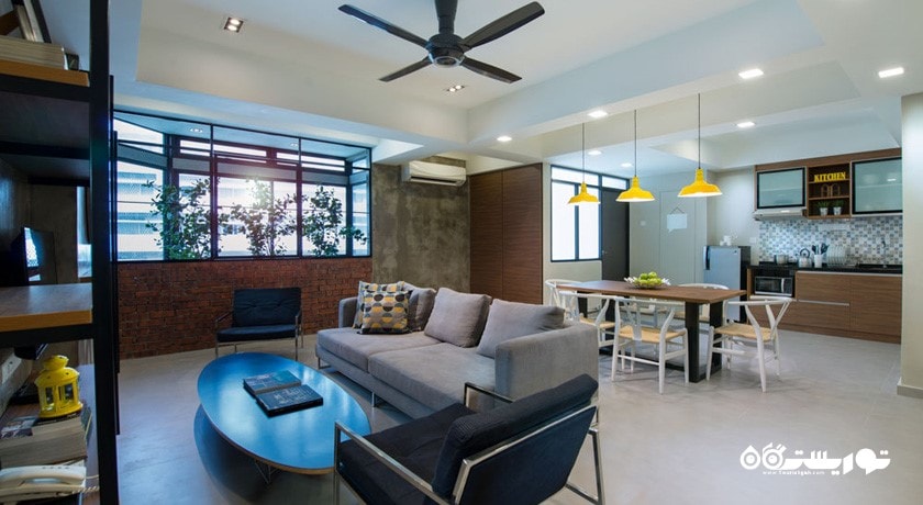 نمای محوطه نشیمن سوئیت پرمیر