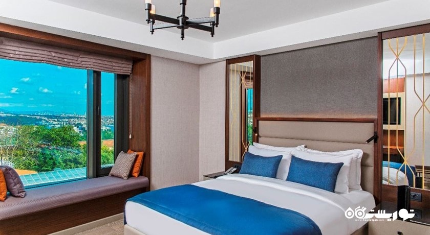 نمای تخت بزرگ اتاق دلوکس