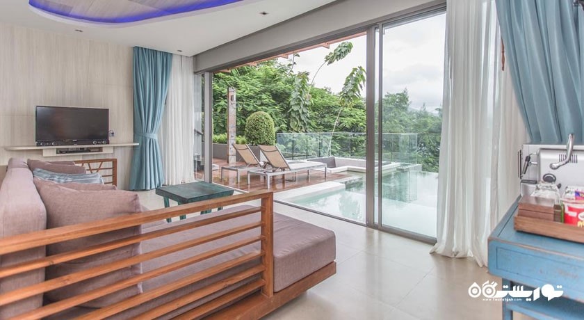 محوطه نشیمن ویلا دوخوابه