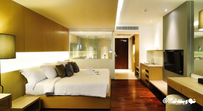 نمای تخت بزرگ اتاق دلوکس سان ست