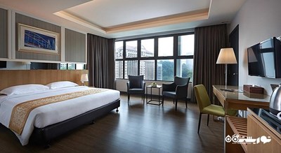 نمای تخت بزرگ اتاق دلوکس