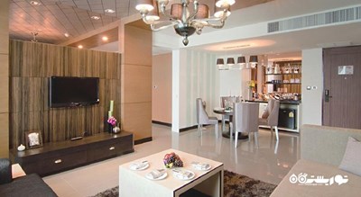 محوطه نشیمن سوئیت دوخوابه