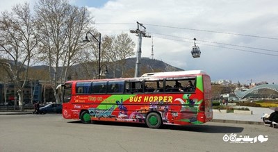 سرگرمی اتوبوس های تفلیس هوپ آن هوپ آف شهر گرجستان کشور تفلیس