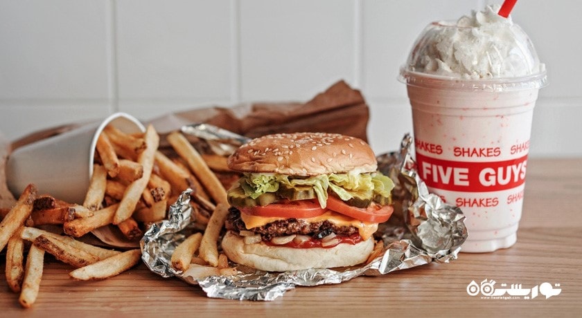 رستوران رستوران فایو گایز برگر اند فرایز شهر دبی 
