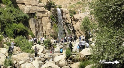  آبشار گنجنامه شهرستان همدان استان همدان