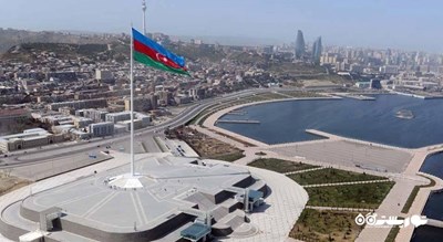  میدان پرچم ملی شهر آذربایجان کشور باکو