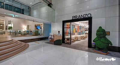 نمای درب ورودی رستوران پرانزو