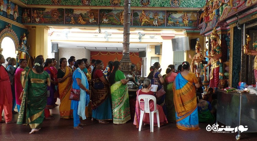  معبد سری سرینیواسا پرومال شهر سنگاپور کشور سنگاپور