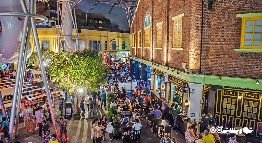 مرکز خرید بازار کلارک کی شهر سنگاپور کشور سنگاپور