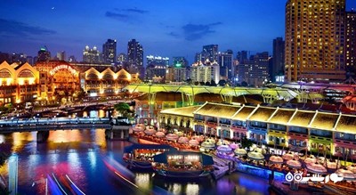 مرکز خرید بازار کلارک کی شهر سنگاپور کشور سنگاپور