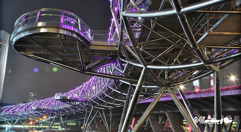 سرگرمی پل هلیکس شهر سنگاپور کشور سنگاپور