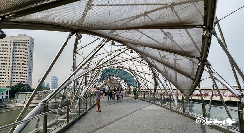 سرگرمی پل هلیکس شهر سنگاپور کشور سنگاپور