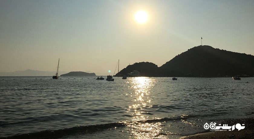 سرگرمی ساحل گومشولوک شهر ترکیه کشور بدروم