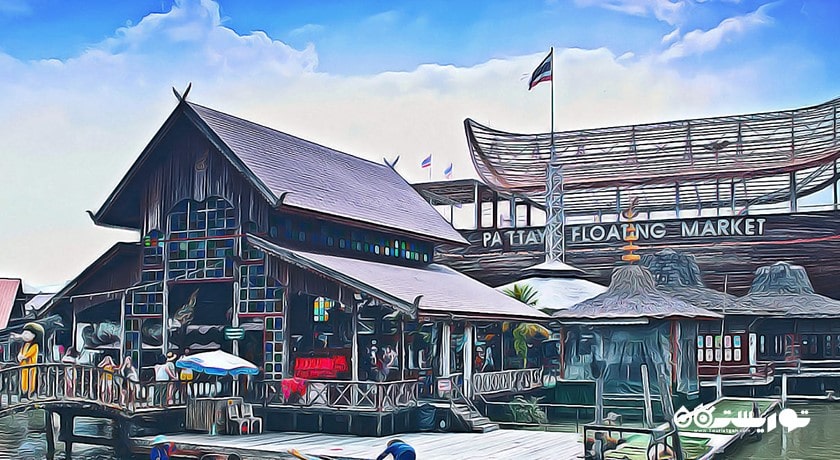 مرکز خرید بازار شناور پاتایا شهر تایلند کشور پاتایا