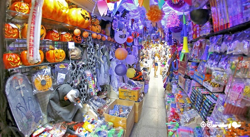 مرکز خرید بازار سامپنگ لین شهر تایلند کشور بانکوک