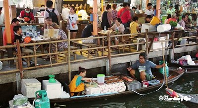 مرکز خرید بازار شناور کلونگ لات مایوم شهر تایلند کشور بانکوک