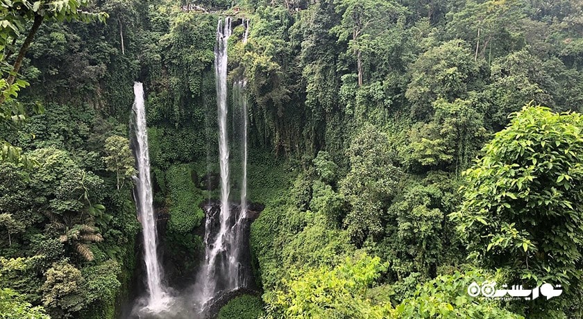  آبشار سکومپول شهر اندونزی کشور بالی