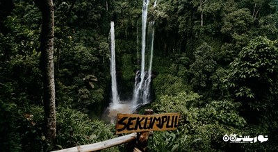  آبشار سکومپول شهر اندونزی کشور بالی