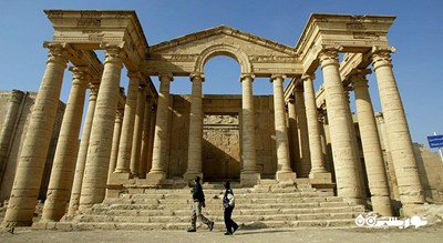  ویرانه های هترا شهر عراق کشور بغداد