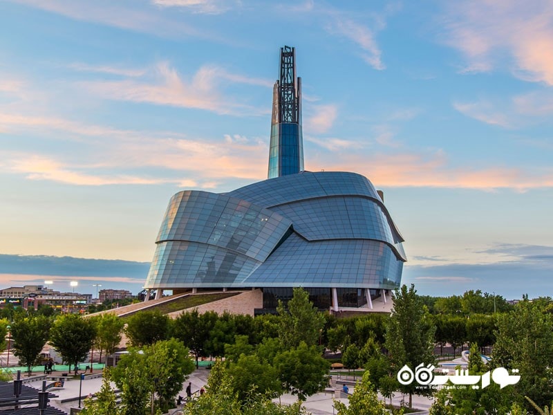 15. موزه حقوق بشر کانادا از جاذبه های گردشگری برتر در کانادا