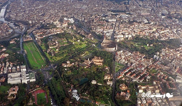 نمای هوایی شهر روم