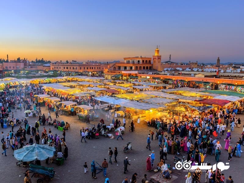 شهر مراکش مرکز استان مراکش تانسیفت الحوز در کشور مراکش