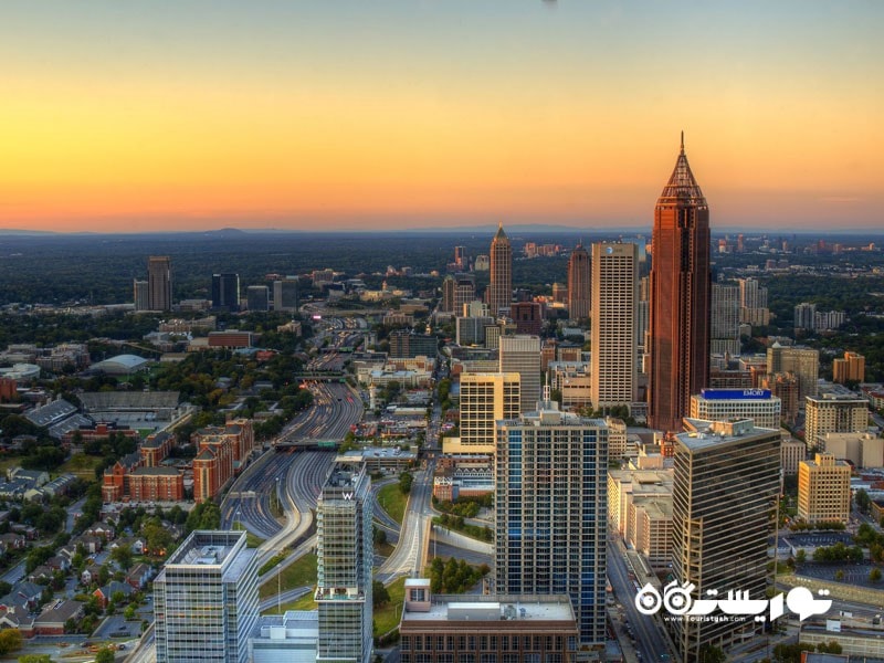 آتلانتا (Atlanta) در ایالت جورجیا (Georgia) با 51 میلیون بازدیدکننده
