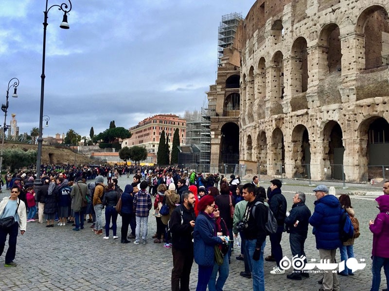 18- از ایستادن در صف های طولانی در رم خودداری کنید
