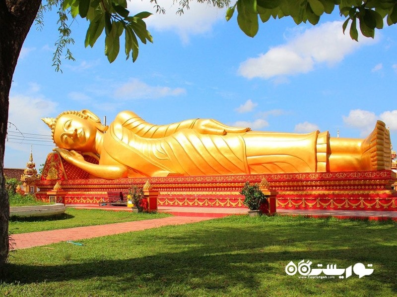 35- بودای طلایی لم داده 