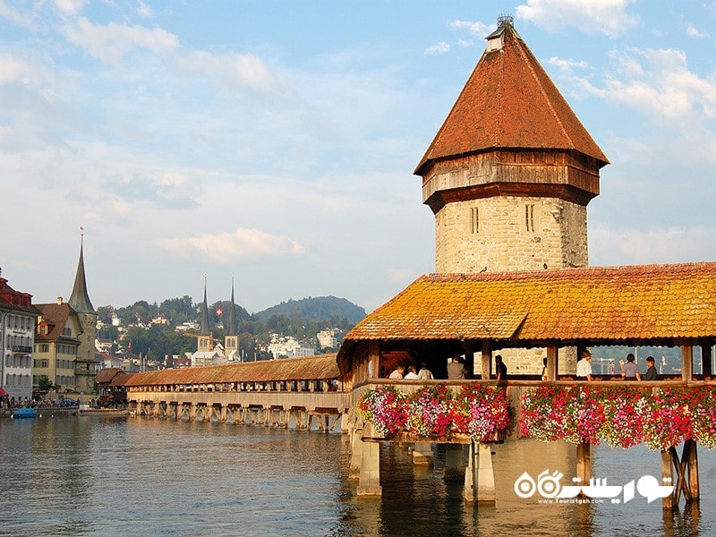 16. کاپلبروک (Kapellbrücke)، لوسرن، سوئیس