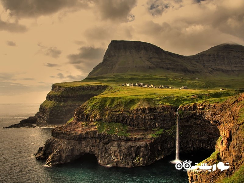 دهکده گاسادالور‬‎، جزایر فارو (Gasadalur, Faroe Islands)