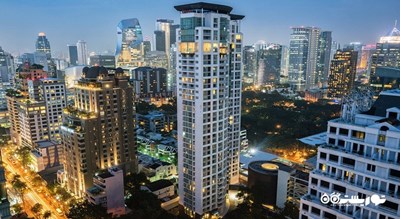 نمای کلی هتل آپارتمان مرییت اگزکیوتیو می فر بانکوک