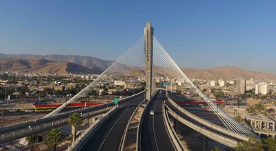  پل کابلی ولیعصر شهرستان فارس استان شیراز