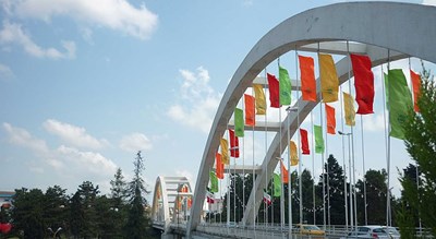  پل معلق آمل شهرستان مازندران استان آمل
